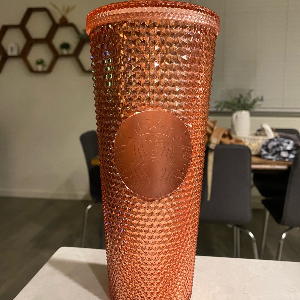 Starbucks Rose Gold Studded Tumbler